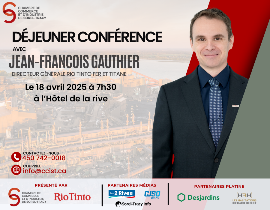 Déjeuner Conférence avec Jean François Gauthier